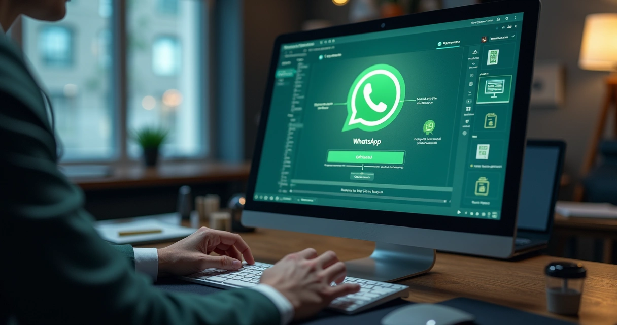 Interface digital mostrando passos para enviar notificação registrada no WhatsApp